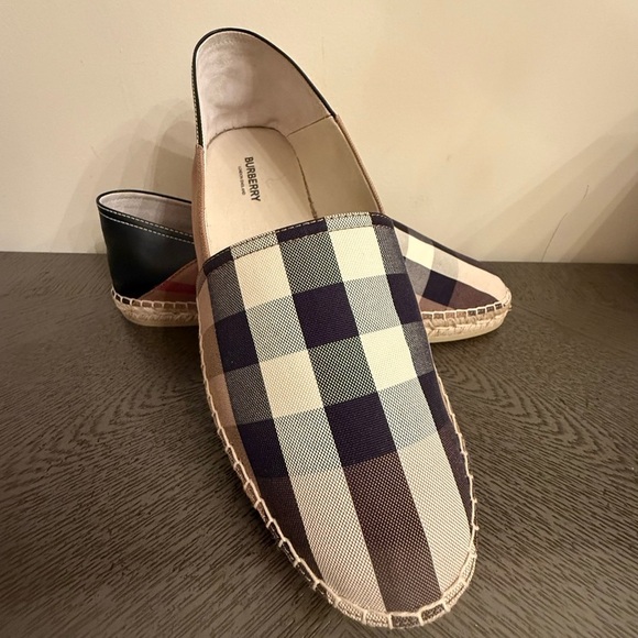 New Men’s Burberry Checkered Espadrilles size men’s US 12 UK 11 - Picture 12 of 13